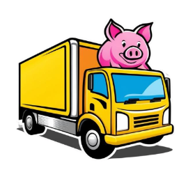 Sparschwein Umzug